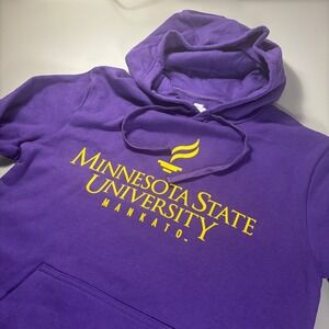 Minnesota State University Mankato Fanatics Purple‎ Hoodie Small NWOT